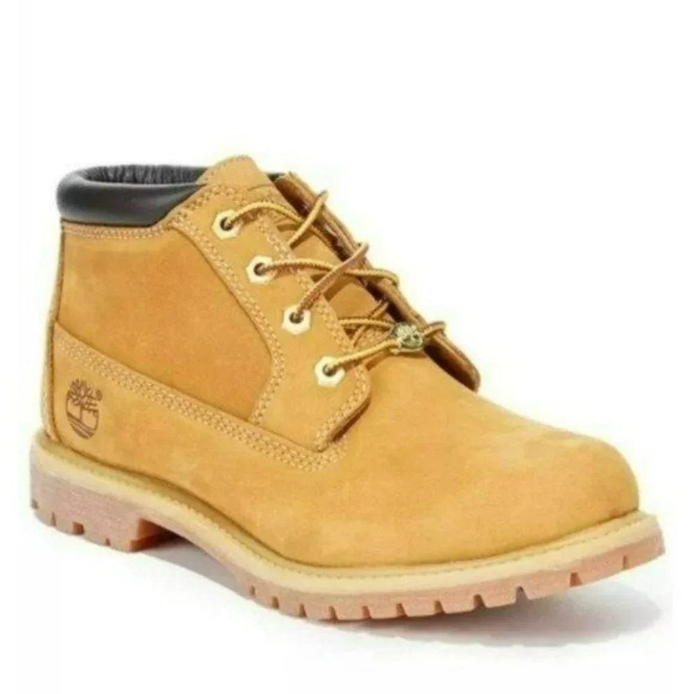 Timberland Nellie Lace Up Utility Waterproof Lug Sole Boots Wheat - Picture 1 of 8